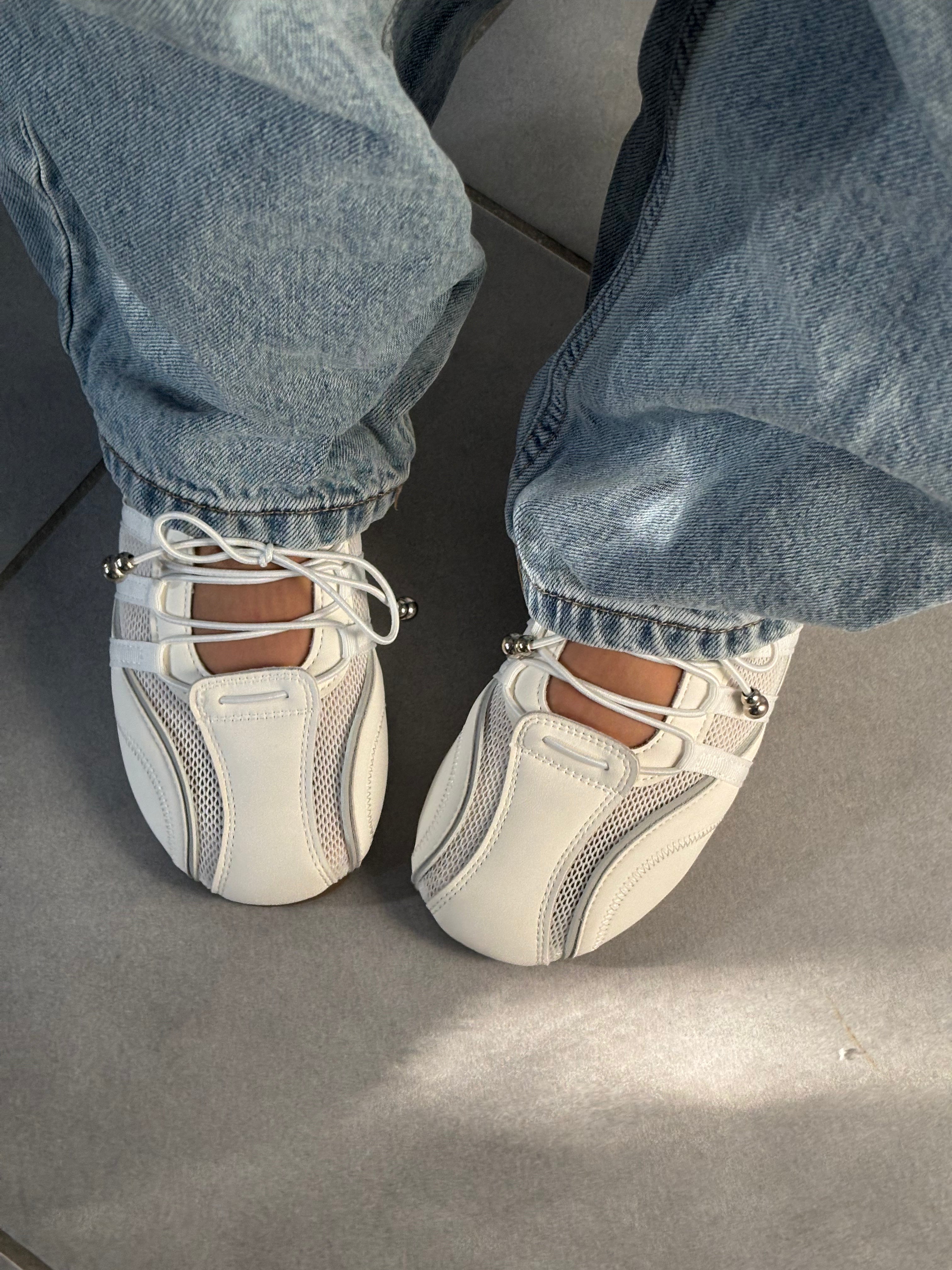 WHITY – Basket ballerine blanche
